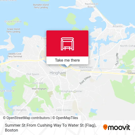 Summer St From Cushing Way To Water St (Flag) map