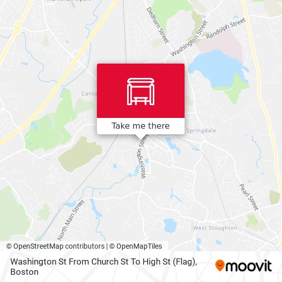 Washington St From Church St To High St (Flag) map