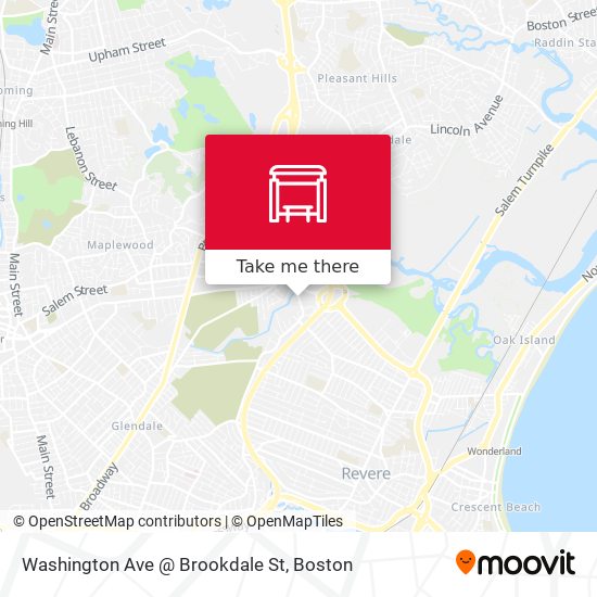 Mapa de Washington Ave @ Brookdale St