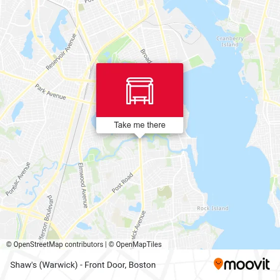 Shaw's (Warwick) - Front Door map