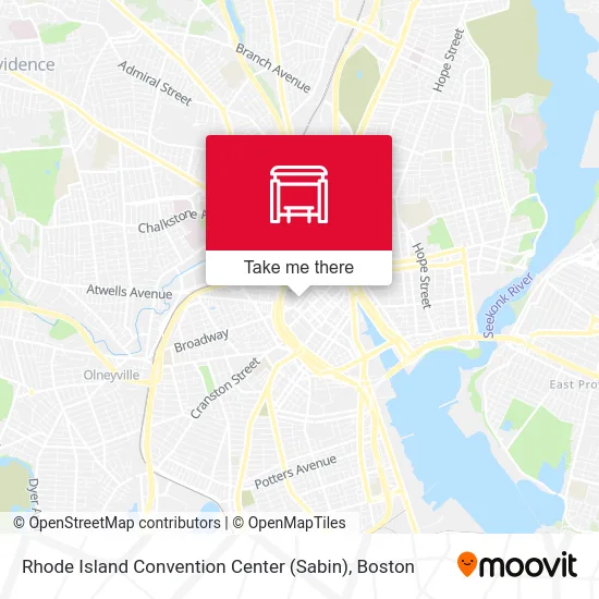Rhode Island Convention Center (Sabin) map