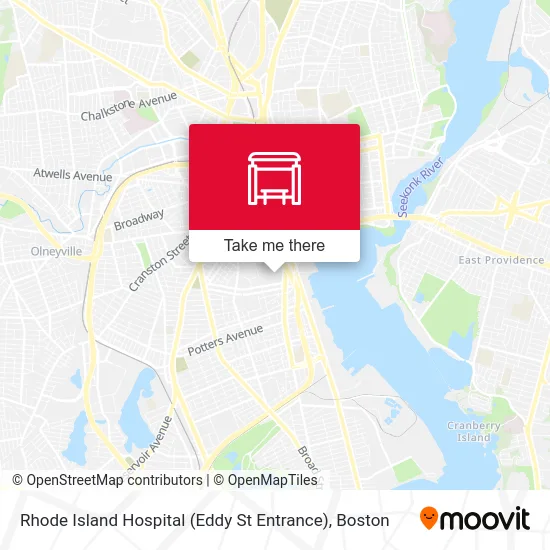 Mapa de Rhode Island Hospital (Eddy St Entrance)