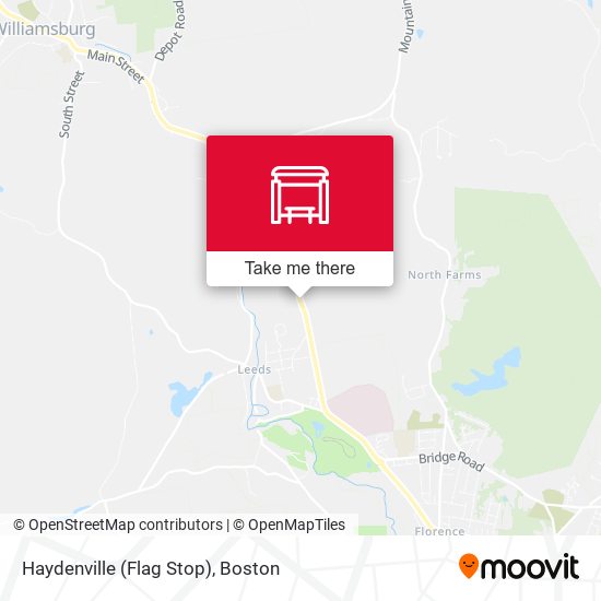 Mapa de Haydenville (Flag Stop)