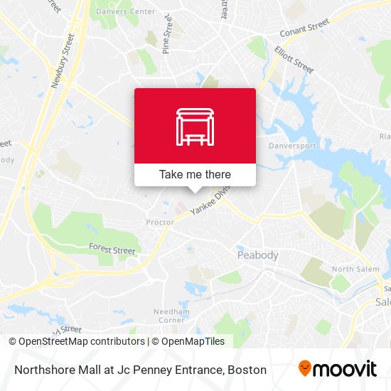 Mapa de Northshore Mall at Jc Penney Entrance