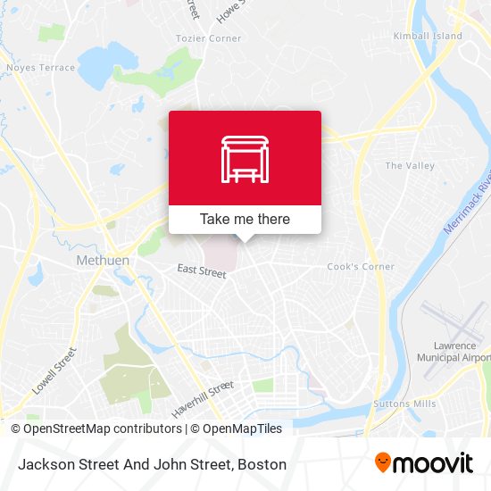 Jackson Street And John Street map