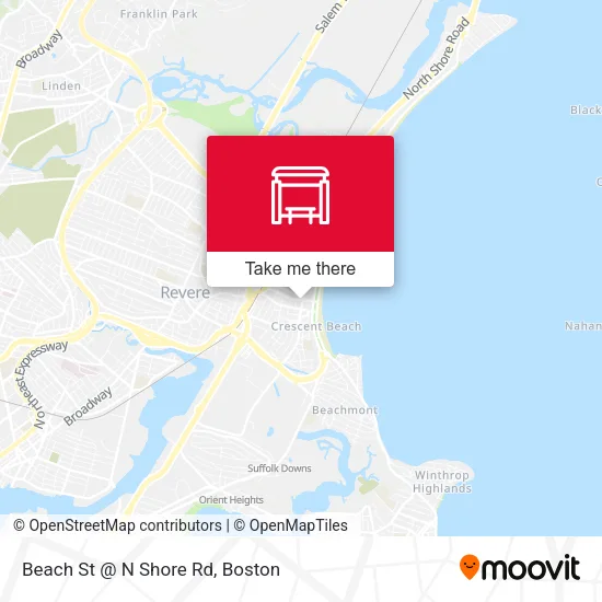Beach St @ N Shore Rd map