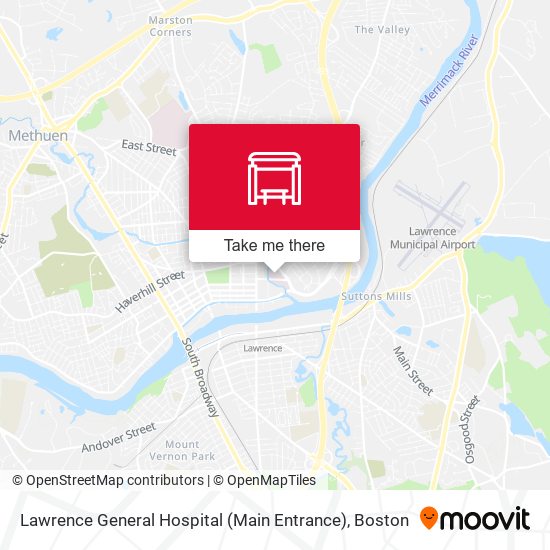 Mapa de Lawrence General Hospital (Main Entrance)