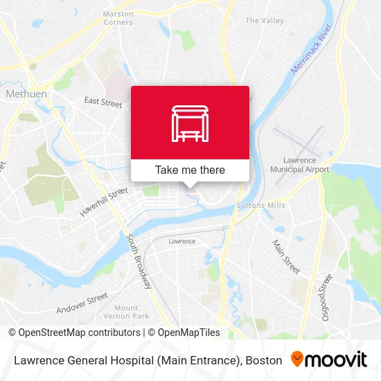 Lawrence General Hospital (Main Entrance) map