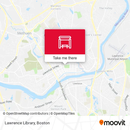 Lawrence Library map