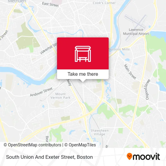 South Union And Exeter Street map