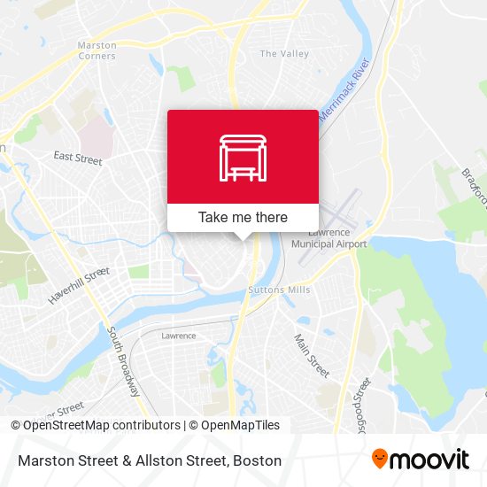 Marston Street & Allston Street map