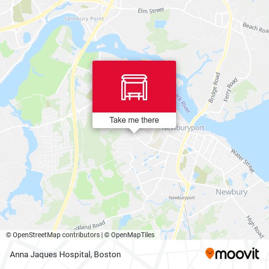 Anna Jaques Hospital map