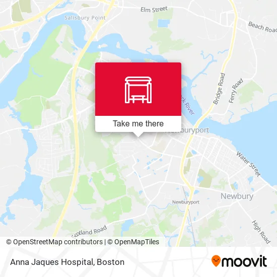Anna Jaques Hospital map