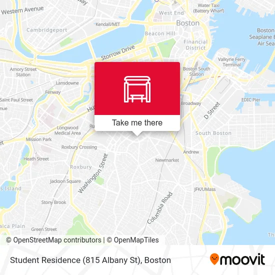 Student Residence (815 Albany St) map