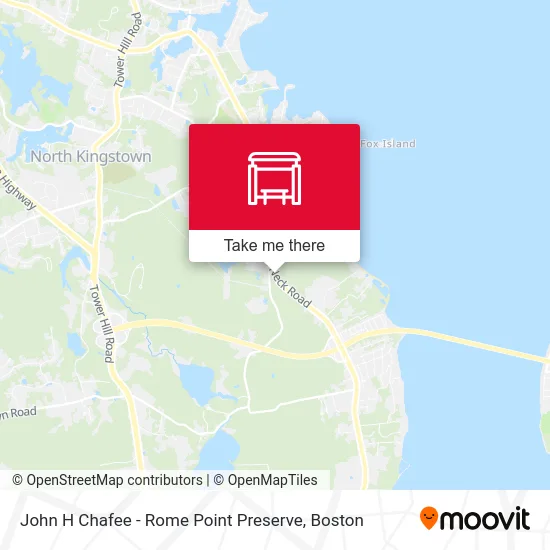 John H Chafee - Rome Point Preserve map