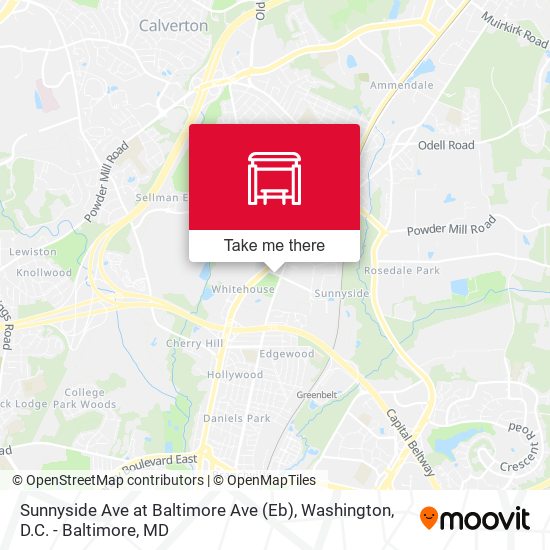 Mapa de Sunnyside Ave at Baltimore Ave (Eb)