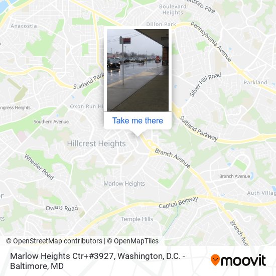 Marlow Heights Ctr+#3927 map