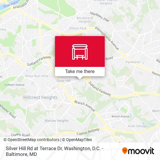 Mapa de Silver Hill Rd at Terrace Dr