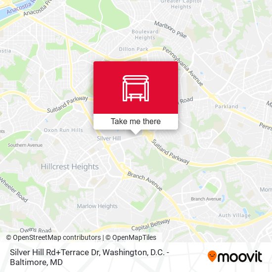 Mapa de Silver Hill Rd+Terrace Dr
