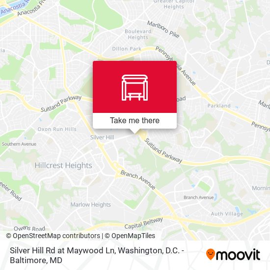 Mapa de Silver Hill Rd at Maywood Ln