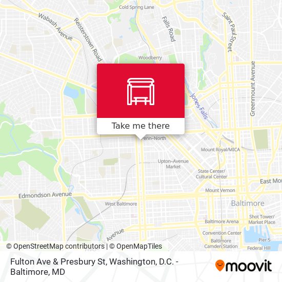 Fulton Ave & Presbury St map