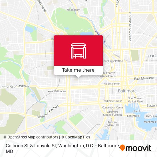 Mapa de Calhoun St & Lanvale St