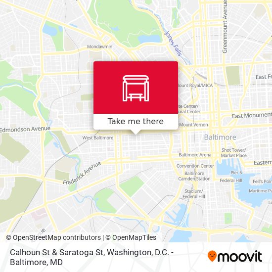 Mapa de Calhoun St & Saratoga St