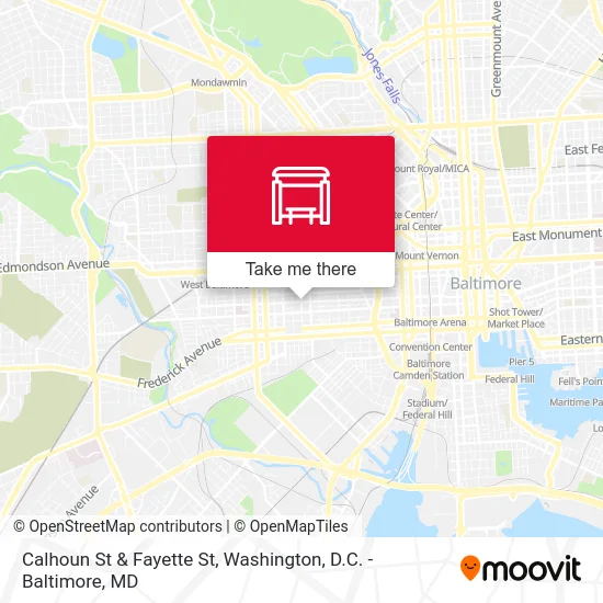 Calhoun St & Fayette St map