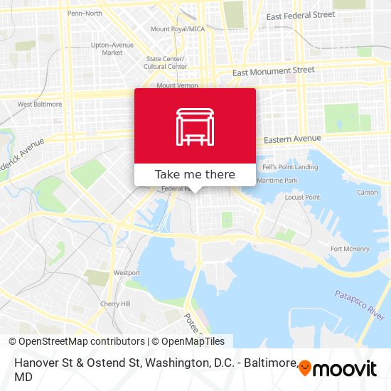 Mapa de Hanover St & Ostend St