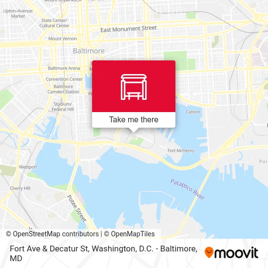 Mapa de Fort Ave & Decatur St