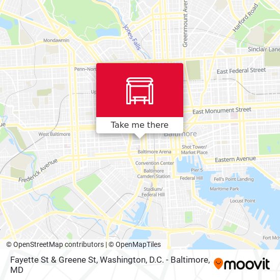 Fayette St & Greene St map