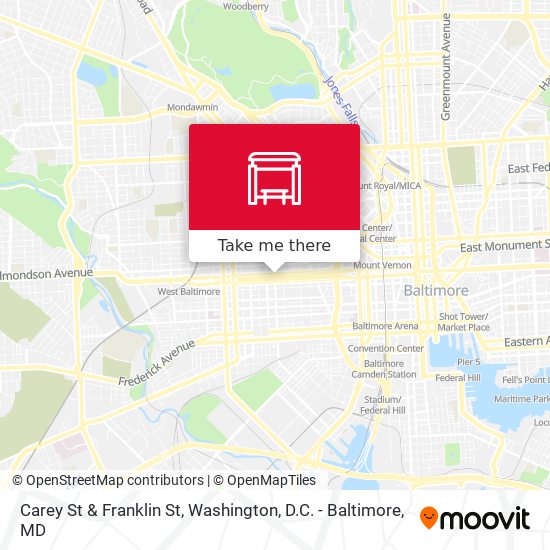 Mapa de Carey St & Franklin St