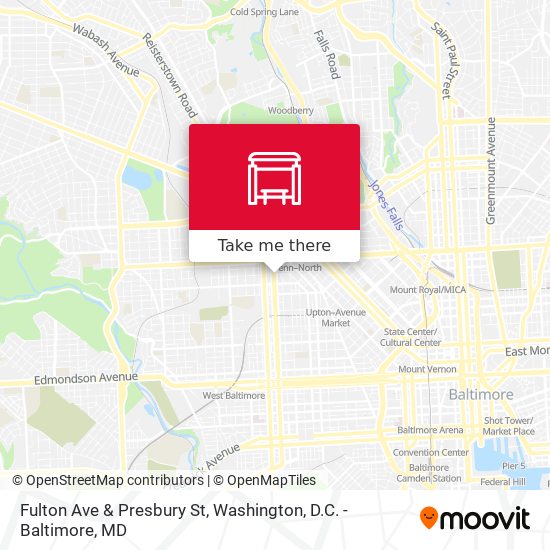 Fulton Ave & Presbury St map