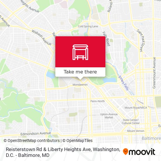 Mapa de Reisterstown Rd & Liberty Heights Ave
