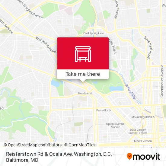Reisterstown Rd & Ocala Ave map
