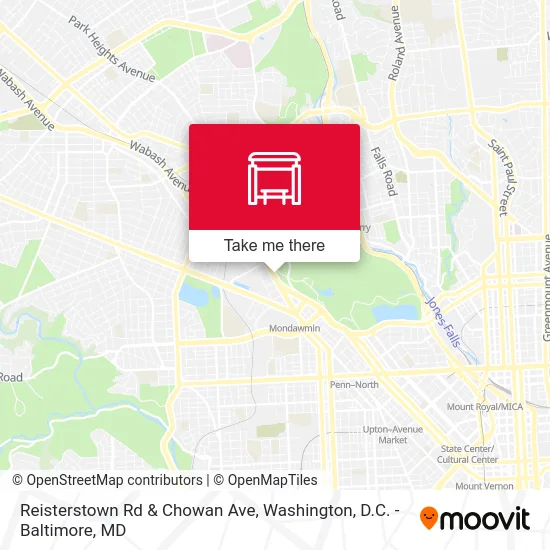 Reisterstown Rd & Chowan Ave map