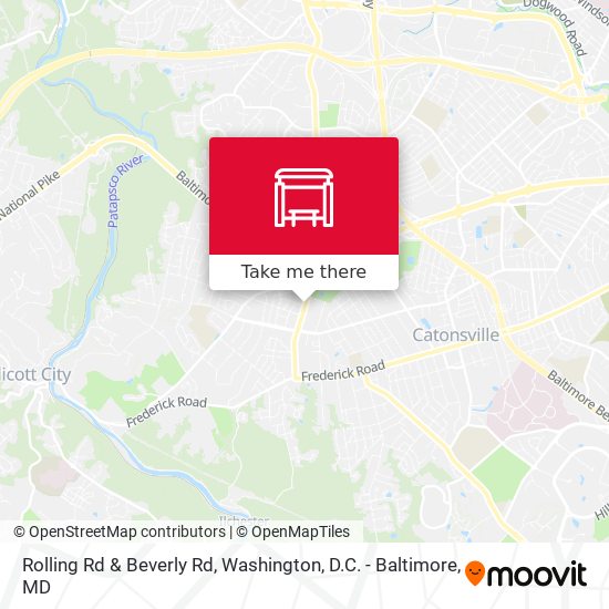 Mapa de Rolling Rd & Beverly Rd