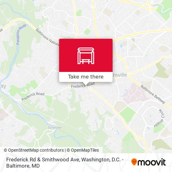 Mapa de Frederick Rd & Smithwood Ave
