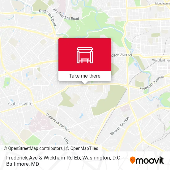 Frederick Ave & Wickham Rd Eb map