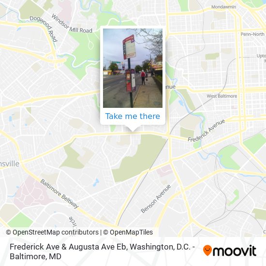 Mapa de Frederick Ave & Augusta Ave Eb