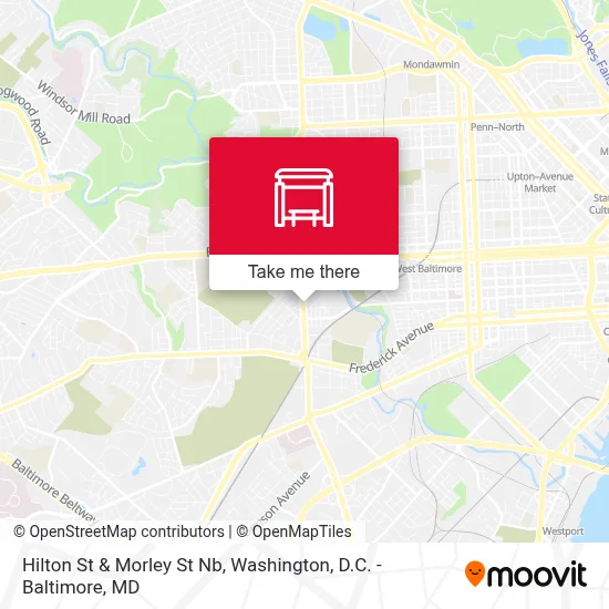 Hilton St & Morley St Nb map