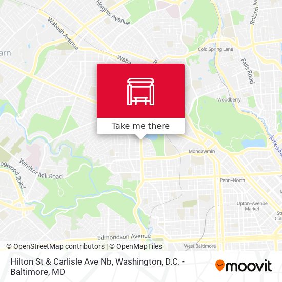 Mapa de Hilton St & Carlisle Ave Nb
