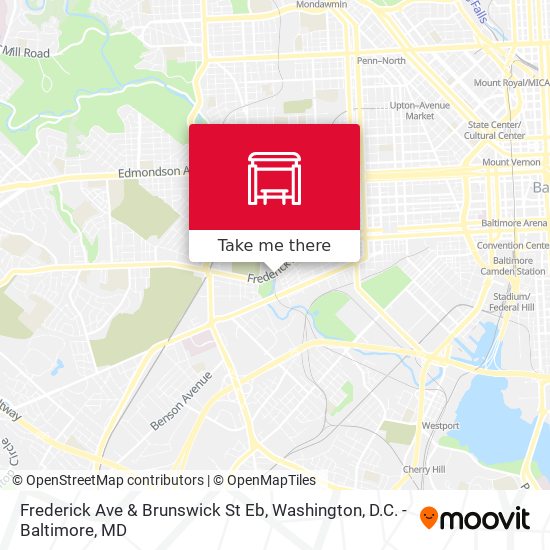 Mapa de Frederick Ave & Brunswick St Eb