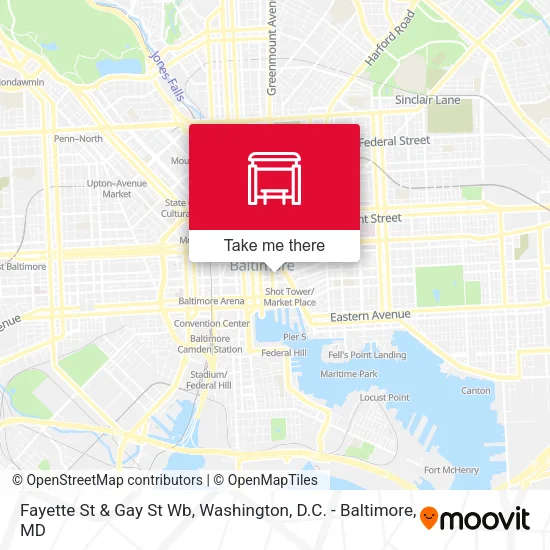 Mapa de Fayette St & Gay St Wb