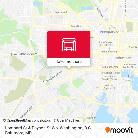 Lombard St & Payson St Wb map