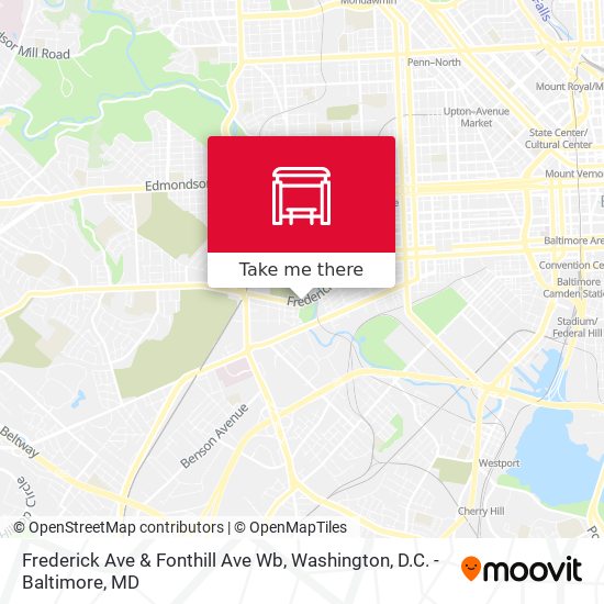 Mapa de Frederick Ave & Fonthill Ave Wb