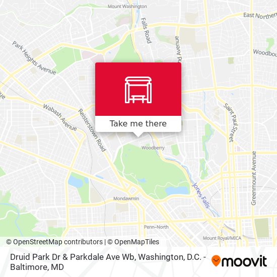 Druid Park Dr & Parkdale Ave Wb map