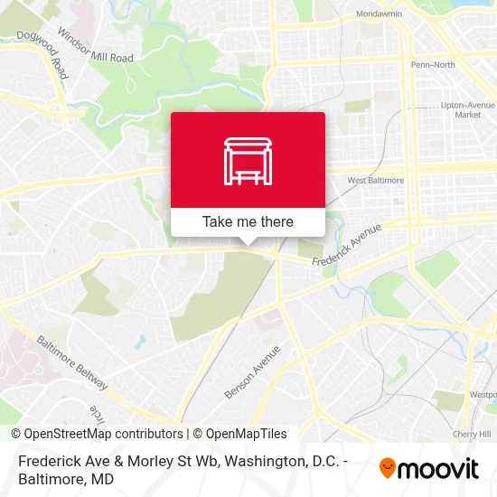 Frederick Ave & Morley St Wb map