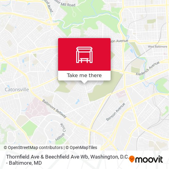 Mapa de Thornfield Ave & Beechfield Ave Wb