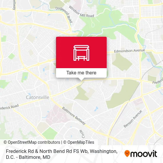 Frederick Rd & North Bend Rd FS Wb map